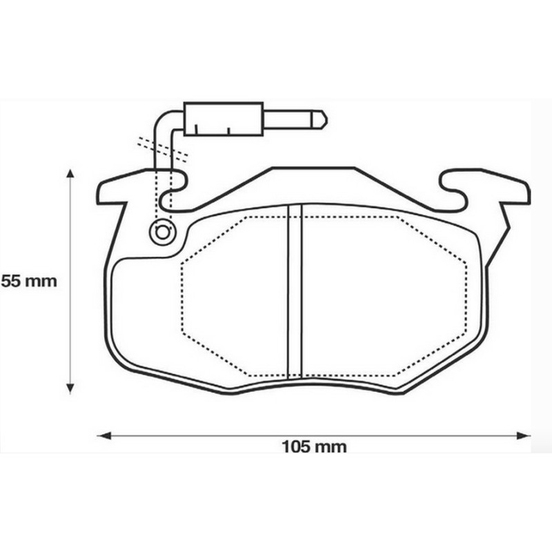 Kit Pastiglie Freno Anteriori Saxo Clio Twingo R Obliqua